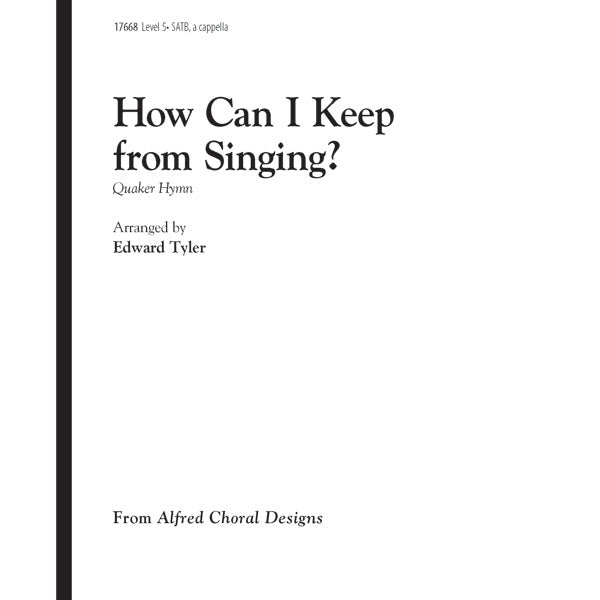 How Can I Keep from Singing? (Quaker Hymn) Sheet Music Preview