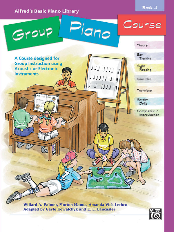 Alfred's Basic Group Piano Course, Book 4 Cover Image