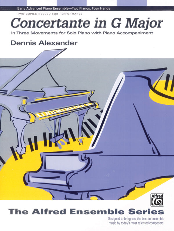 Concertante in G Major: In Three Movements for Solo Piano with Piano Accompaniment - Piano Duo (2 Pianos, 4 Hands) Sheet Music Preview
