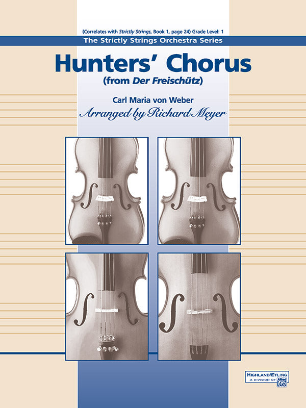 Hunters' Chorus from Der Freischutz Sheet Music Preview