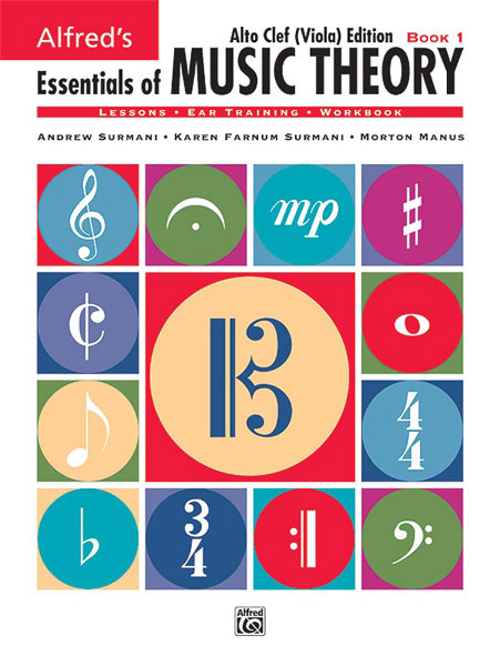 Alfred's Essentials of Music Theory: Book 1 Alto Clef (Viola) Edition Cover Image