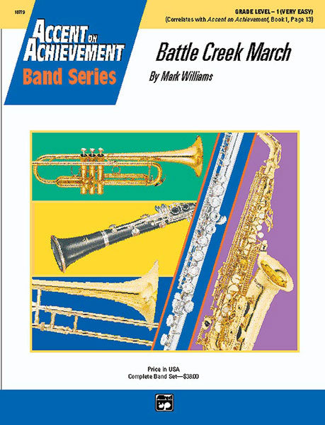 Battle Creek March: B-flat Bass Clarinet Sheet Music Preview
