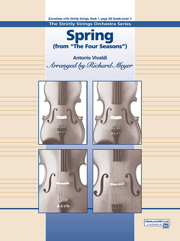Spring from the Four Seasons: 2nd Violin Sheet Music Preview