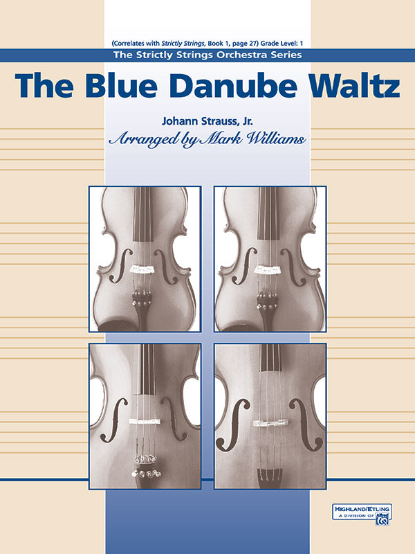 The Blue Danube Waltz: String Bass Sheet Music Preview