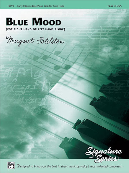 Blue Mood (for right hand or left hand alone) Cover Image