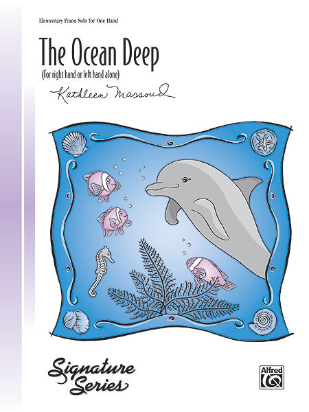 The Ocean Deep (for right hand or left hand alone) - Piano Solo Sheet Music Preview