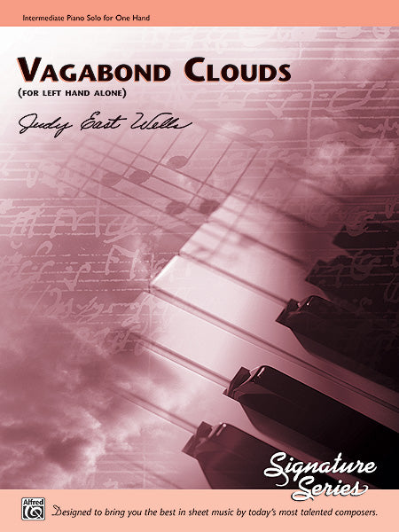 Vagabond Clouds (for left hand alone) - Piano Solo Sheet Music Preview