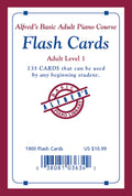 Alfred's Basic Adult Piano Course: Flash Cards, Level 1 Cover Image