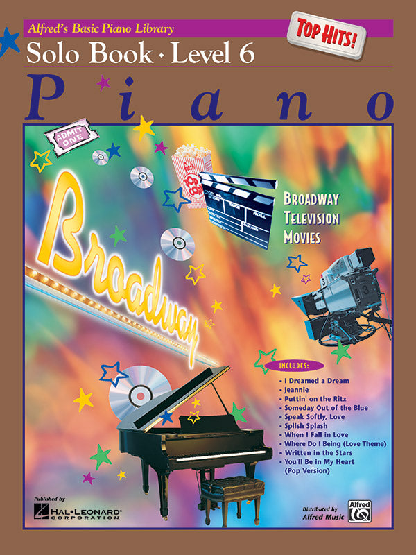 Alfred's Basic Piano Library: Top Hits! Solo Book 6 Cover Image