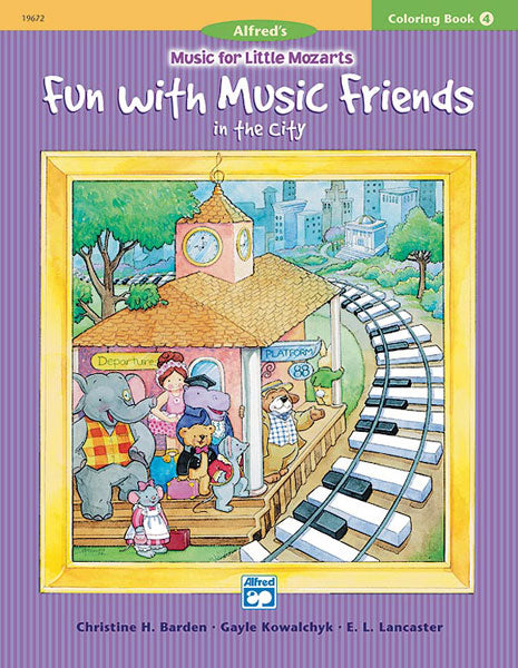 Music for Little Mozarts: Coloring Book 4 -- Fun with Music Friends in the City Cover Image