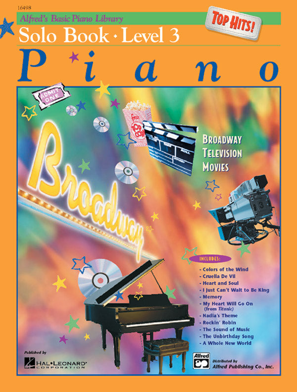 Alfred's Basic Piano Library: Top Hits! Solo Book 3 Cover Image