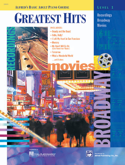 Alfred's Basic Adult Piano Course: Greatest Hits Book 1 Cover Image