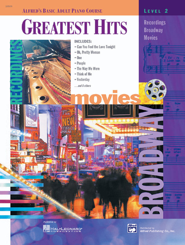 Alfred's Basic Adult Piano Course: Greatest Hits Book 2 Cover Image