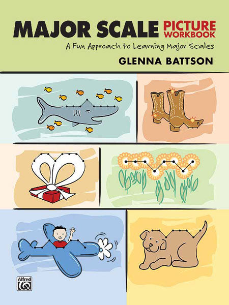Major Scale Picture Workbook: A Fun Approach to Learning Major Scales Sheet Music Preview
