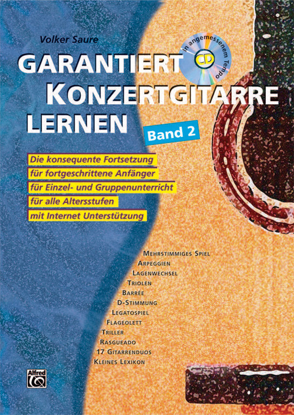 Garantiert Konzertgitarre lernen Band 2 Cover Image