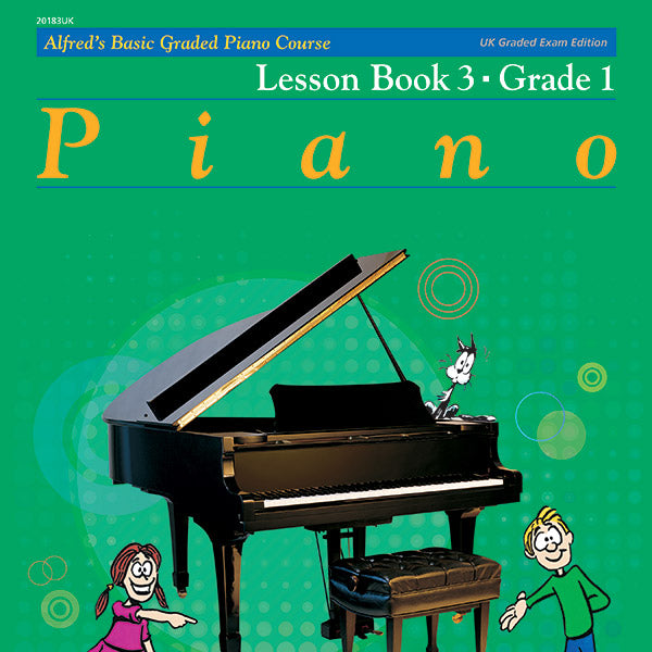 Alfred's Basic Graded Piano Course, Lesson Book 3 Cover Image