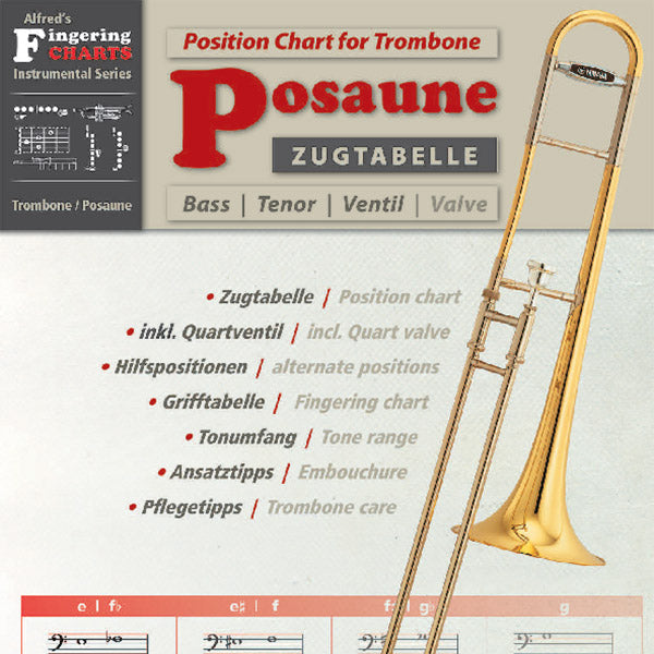 Grifftabelle Posaune ❘ Fingering Charts for Trombone Cover Image