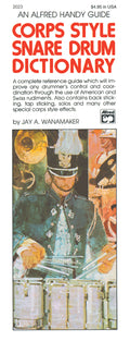 Corps-Style Snare Drum Dictionary Cover Image