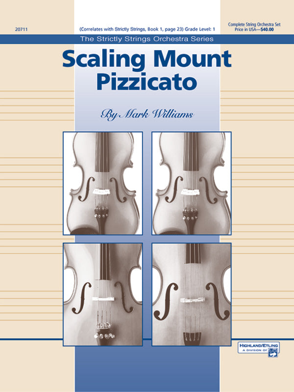 Scaling Mount Pizzicato: 2nd Violin Sheet Music Preview