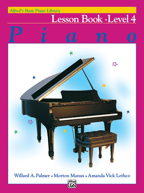 Alfred's Basic Piano Library: Lesson Book 4 Cover Image