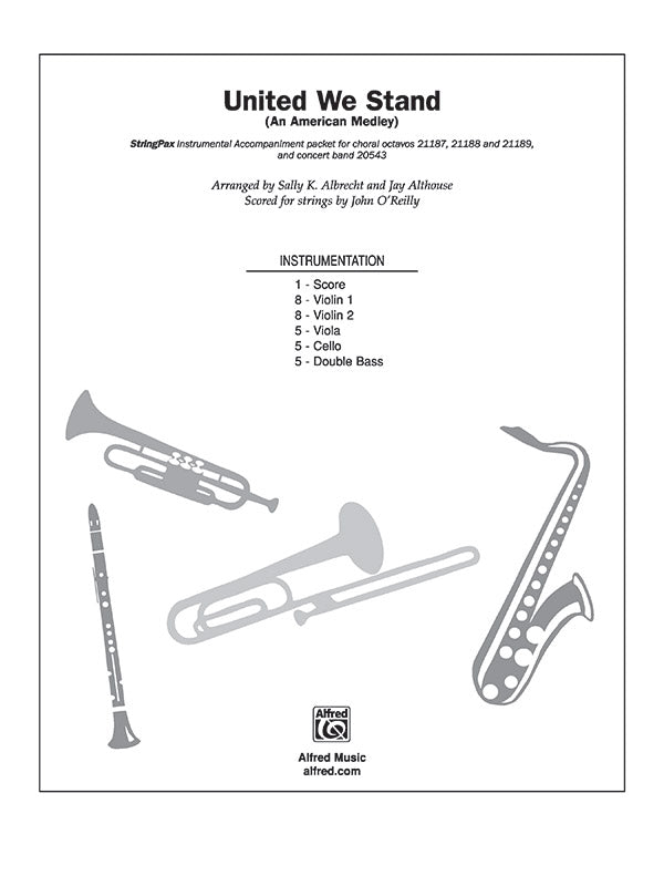 United We Stand (An American Medley): 1st Violin Sheet Music Preview