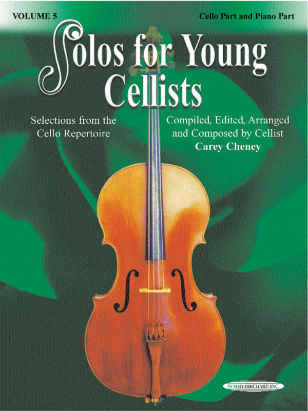Solos for Young Cellists Cello Part and Piano Acc., Volume 5 Cover Image