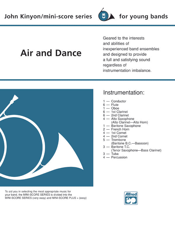 Air and Dance: 1st Percussion Sheet Music Preview