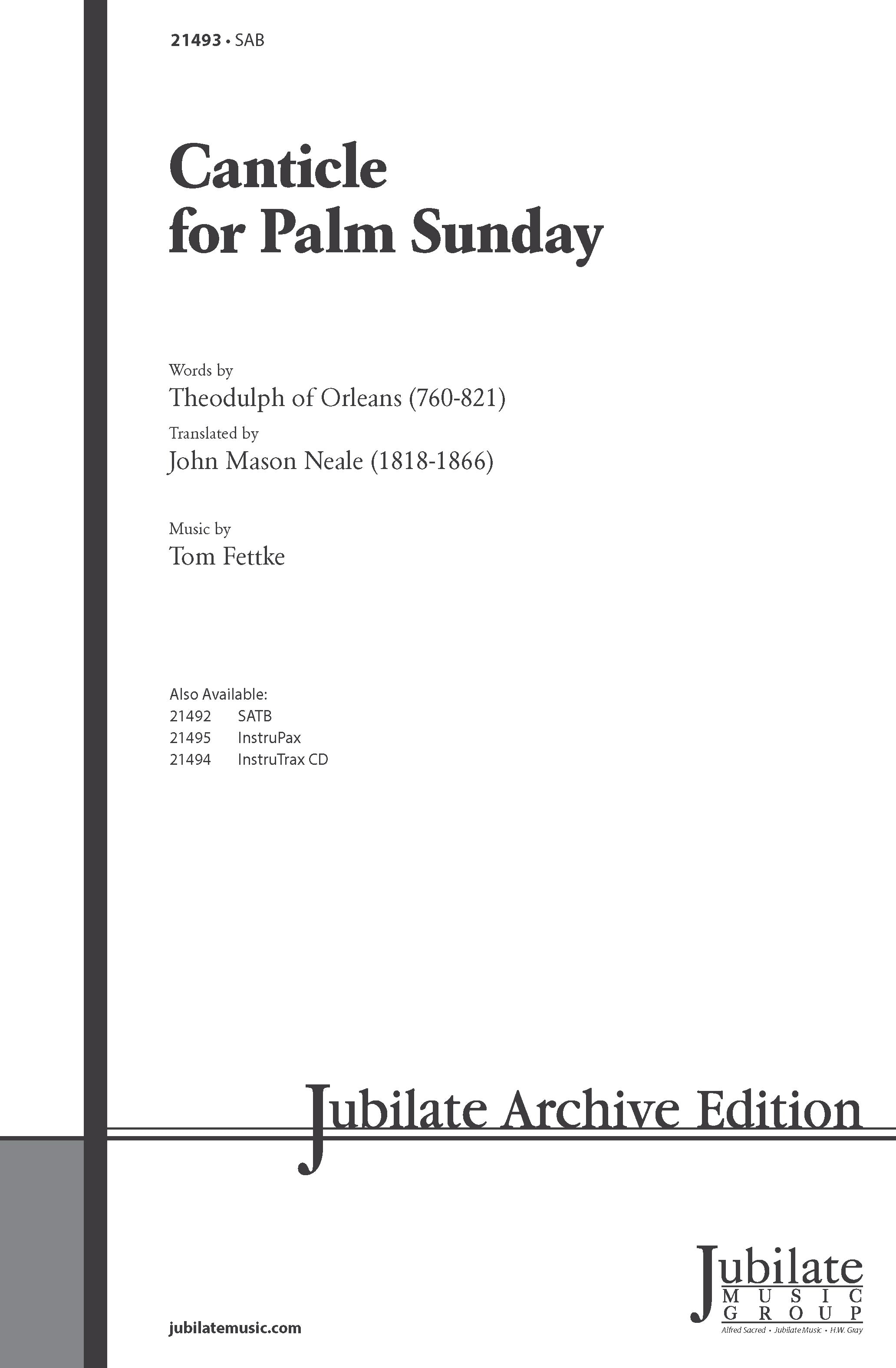 Canticle for Palm Sunday Cover Image