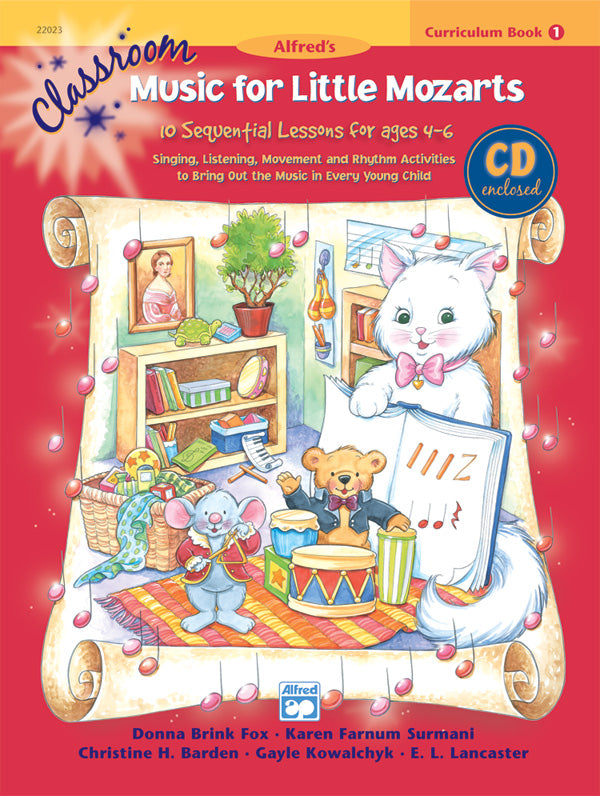 Classroom Music for Little Mozarts: Curriculum Book 1 & CD Cover Image