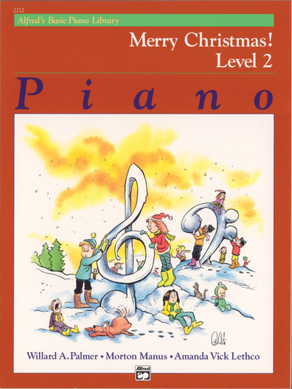 Alfred's Basic Piano Library: Merry Christmas! Book 2 Sheet Music Preview