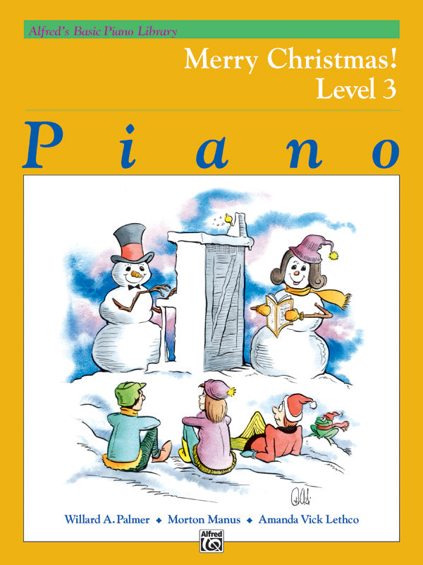 Alfred's Basic Piano Library: Merry Christmas! Book 3 Cover Image