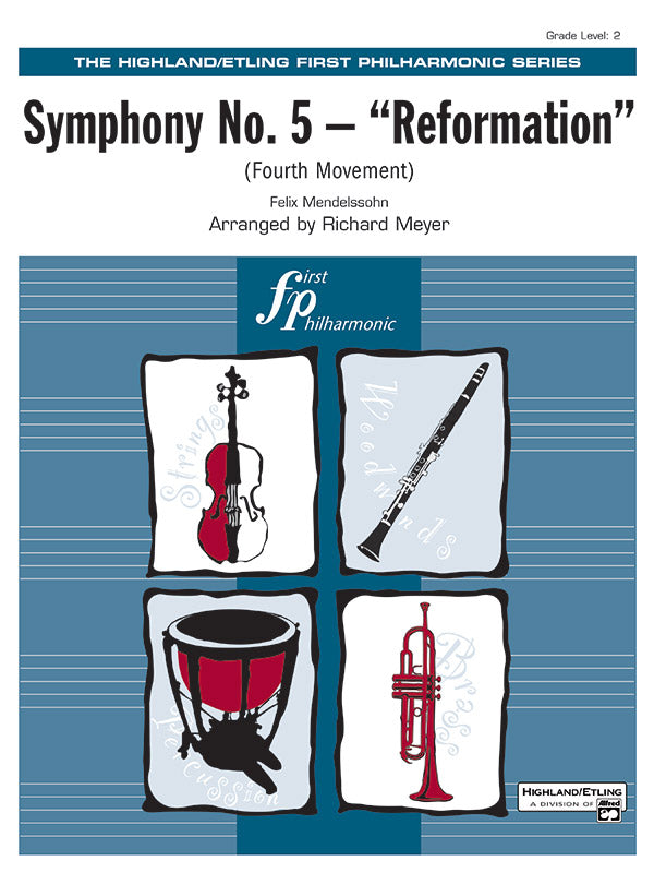 Symphony No. 5 "Reformation" (4th Movement): 1st Percussion Sheet Music Preview