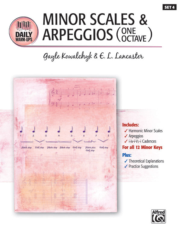 Daily Warm-Ups, Set 4: Minor Scales & Arpeggios (One Octave) Sheet Music Preview