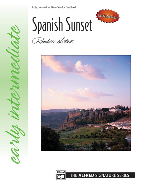 Spanish Sunset (for right hand alone) Cover Image