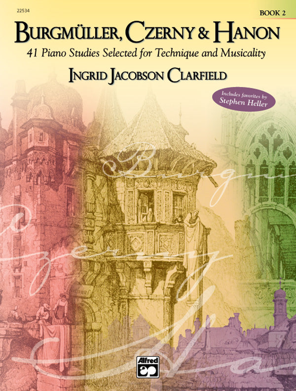 Burgmüller, Czerny & Hanon: 41 Piano Studies Selected for Technique and Musicality, Book 2 Cover Image