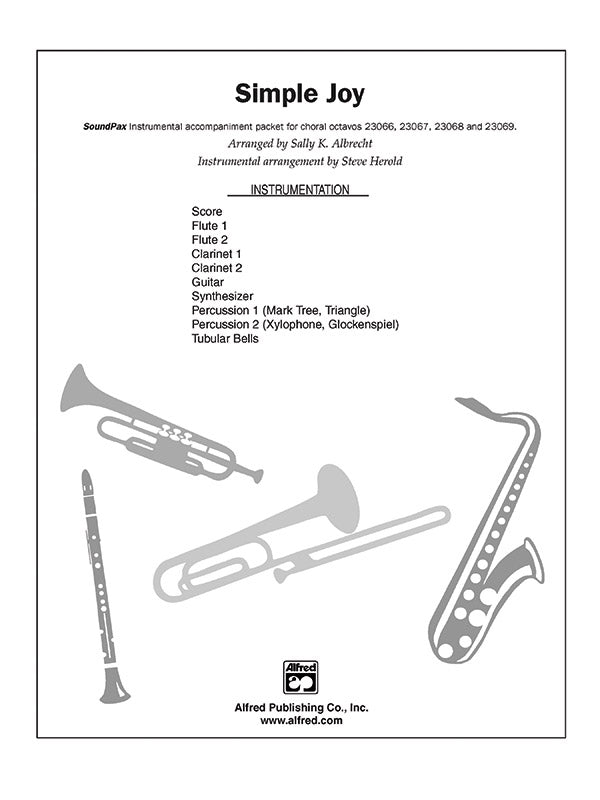 Simple Joy (Simple Gifts / Joy to the World): Piano Accompaniment Sheet Music Preview