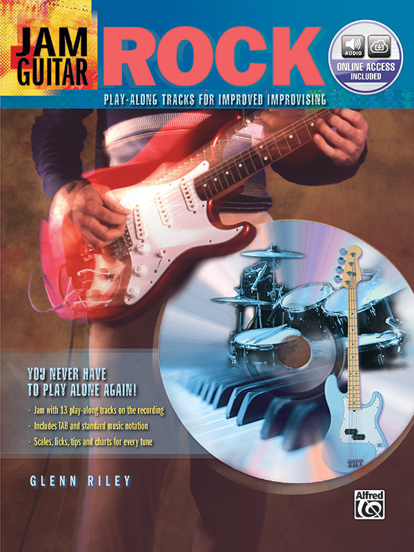 Jam Guitar: Rock: Play-Along Tracks for Improved Improvising -- You Never Have to Play Alone Again! Sheet Music Preview