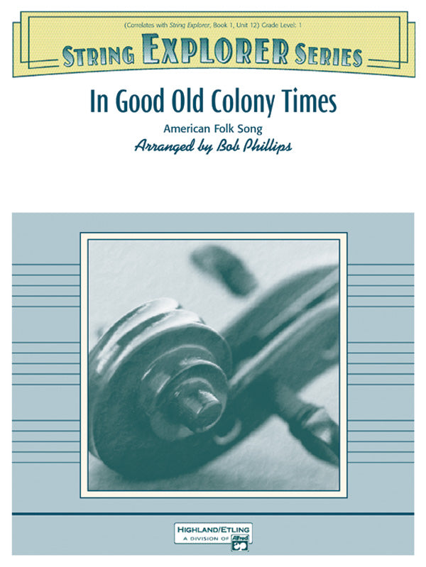 In Good Old Colony Times: Score Sheet Music Preview