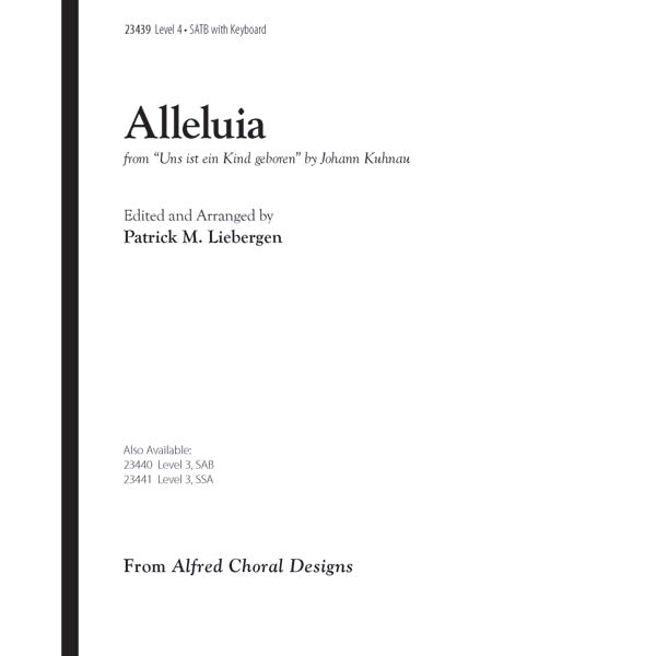 Alleluia (from <i>Uns ist ein Kind geboren</i>) Sheet Music Preview