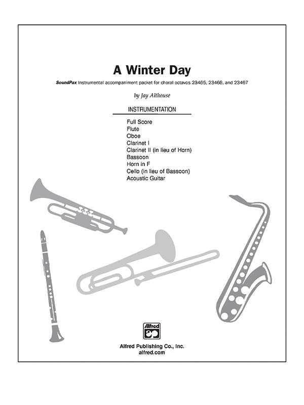 A Winter Day: Score Sheet Music Preview