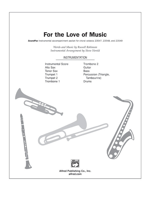 For the Love of Music: 2nd Trombone Sheet Music Preview