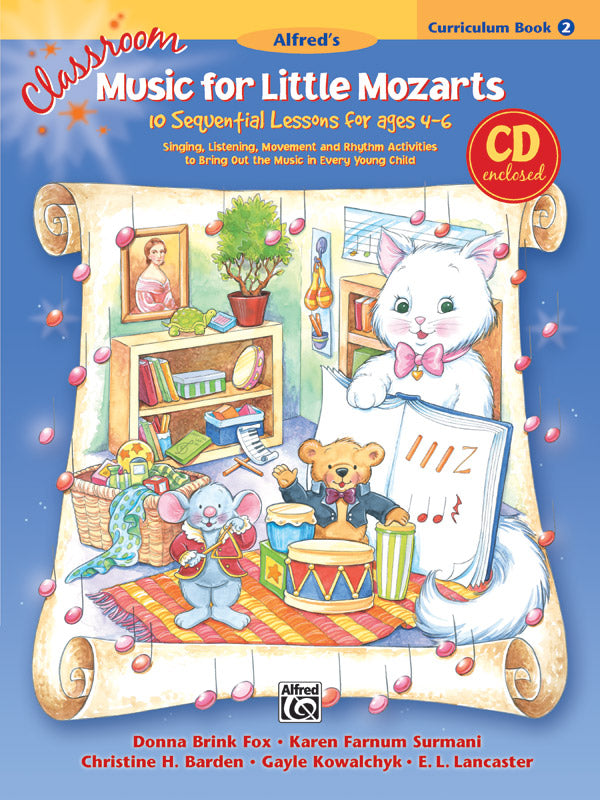 Classroom Music for Little Mozarts: Curriculum Book 2 & CD Cover Image