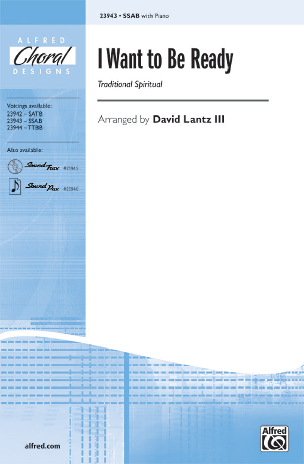 I Want to Be Ready Sheet Music Preview