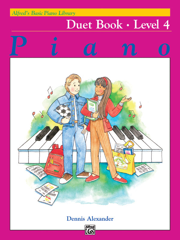 Alfred's Basic Piano Library: Duet Book 4 Cover Image