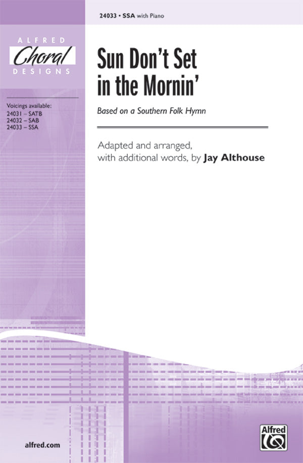 Sun Don't Set in the Mornin' Cover Image