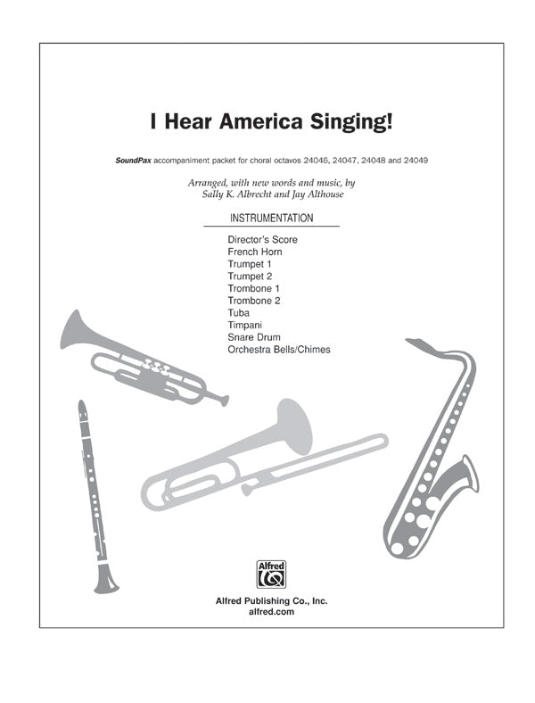I Hear America Singing!: 1st B-flat Trumpet Sheet Music Preview