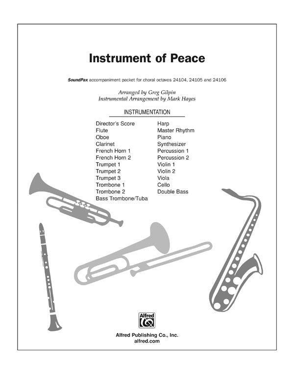 Instrument of Peace: 1st Violin Sheet Music Preview