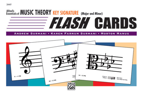 Alfred's Essentials of Music Theory: Flash Cards -- Key Signature Cover Image