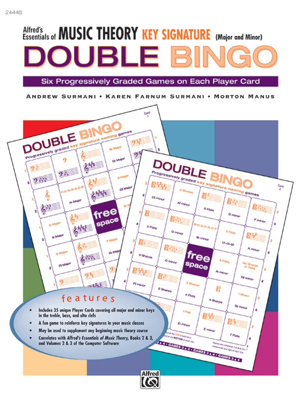 Alfred's Essentials of Music Theory: Double Bingo Game -- Key Signature Cover Image