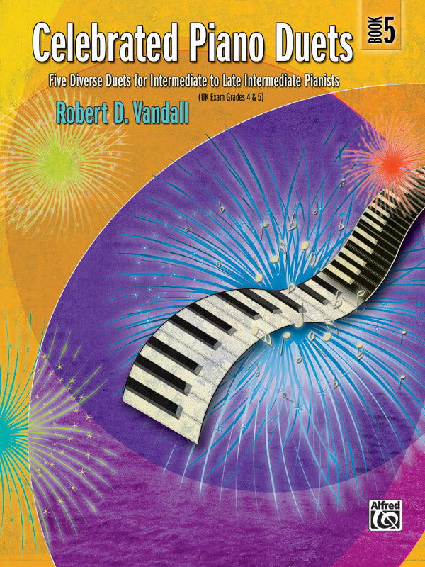 Celebrated Piano Duets, Book 5: Five Diverse Duets for Intermediate to Late Intermediate Pianists Sheet Music Preview